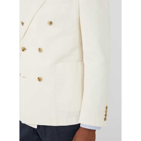 Hackett Gmw Lin Cot Hbone Db Blazer Beige 50 / R0 Mand