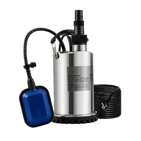 550W/0,75HP 158L/min dränkbar vattenpump med utloppsadapter för simbassänger, källare, badtunnor etc., automatisk på/av, hållbar