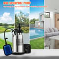 Miniatyrbild 2 av 9: 550W/0,75HP 158 L/min 7,5m lyft dränkbar vattenpump med flottörbrytare, 10m nätsladd, slitstark