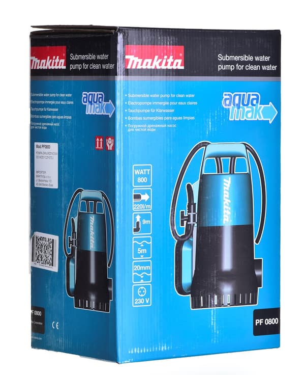 Makita PF0800 dränkbar pump 800 W 13200 l/h 5 m