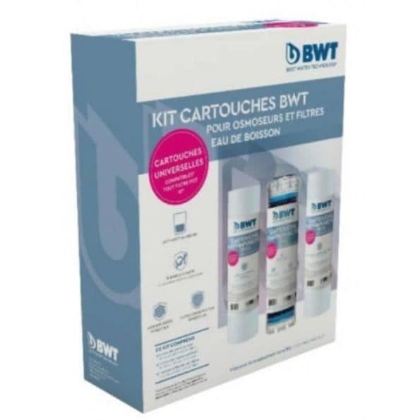 Suodatinpakkaus - BWT - OSMOSIS ja triplex - 3 esisuodattimen pakkaus osmoosijärjestelmiin