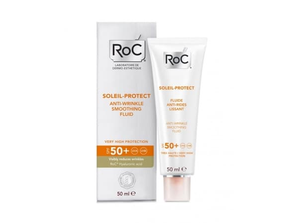 ROC Soleil-Protect Anti-Wrinkle Smoothing Fluid SPF50+ - Unisex - 50 ml
