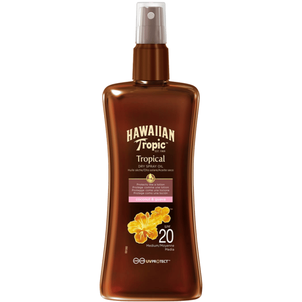 Hawaiian Tropic Hawaiian Protective Dry Spray Oil SPF 20 Coconut & Guava 200ml - Solskydd