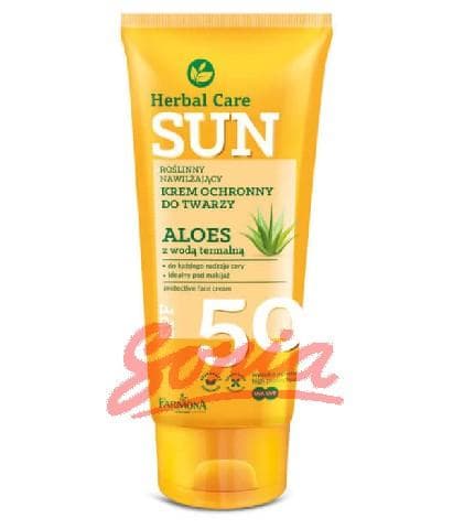 Farmona Herbal Care solkräm SPF50 Aloe med termisk vatten 50ml