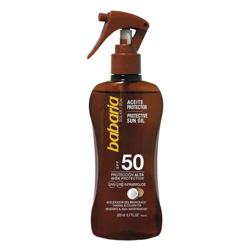 Skyddande olja Babaria F-50 Kokosnöt (200 ml)