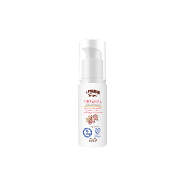 Hawaiian Tropic Mineral Sun Milk Face SPF30 50ml - Solskydd