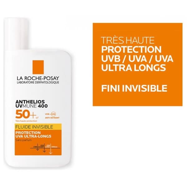 La Roche-Posay Anthelios Fluide Invisible Utan Parfym SPF50+ 50 ml