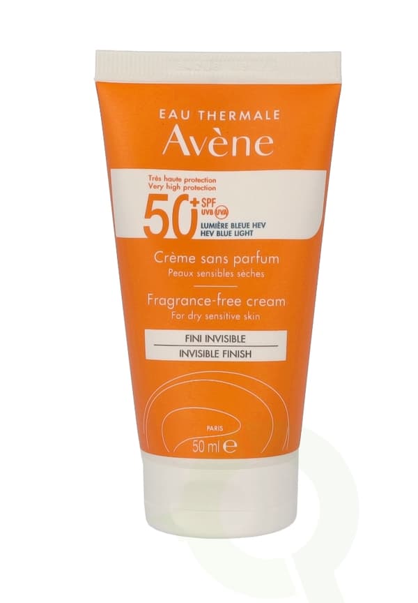 Avene High Protection Unscented Cream SPF50+ 50 ml For Dry Sensitive Skin