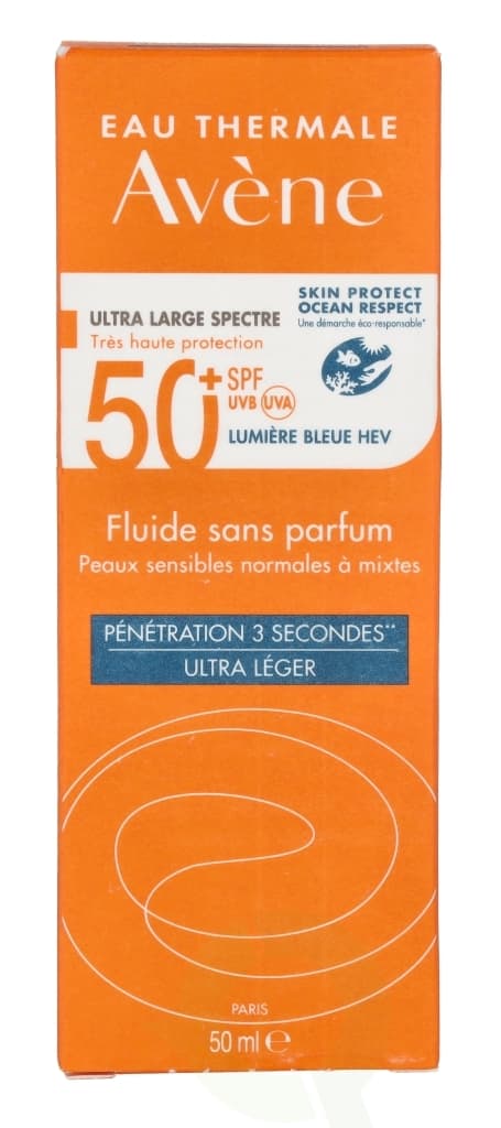 Avene High Protection Unscented Fluid SPF50+ 50 ml