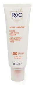 Miniatyrbilde 1 av 4: ROC Soleil-Protect Anti-Wrinkle Smoothing Fluid SPF50+ 50 ml Visibly Reduces Wrinkles
