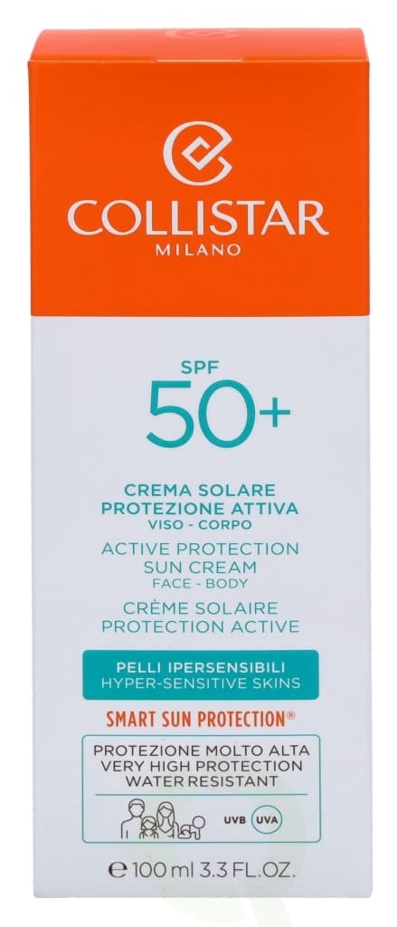 Collistar Active Protection Sun Cream Face-Body SPF50+ 100 ml