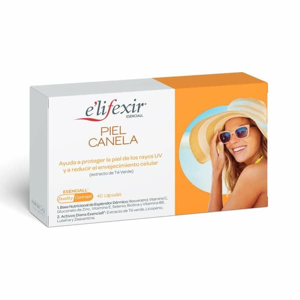 Kapslar Elifexir Piel Canela Solskydd (40 antal)