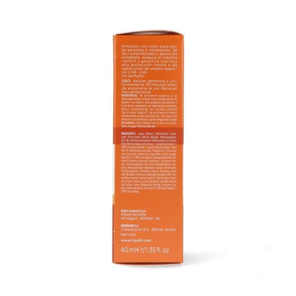 Solbeskyttelse med farve Rilastil Sun System Spf 50+ (50 ml)