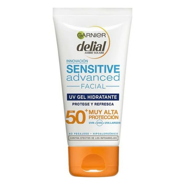 Solbeskyttende Gel SENSITIVE ADVANCED Garnier Sensitive Advanced Spf 50+ (50 ml) SPF 50+ 50 ml