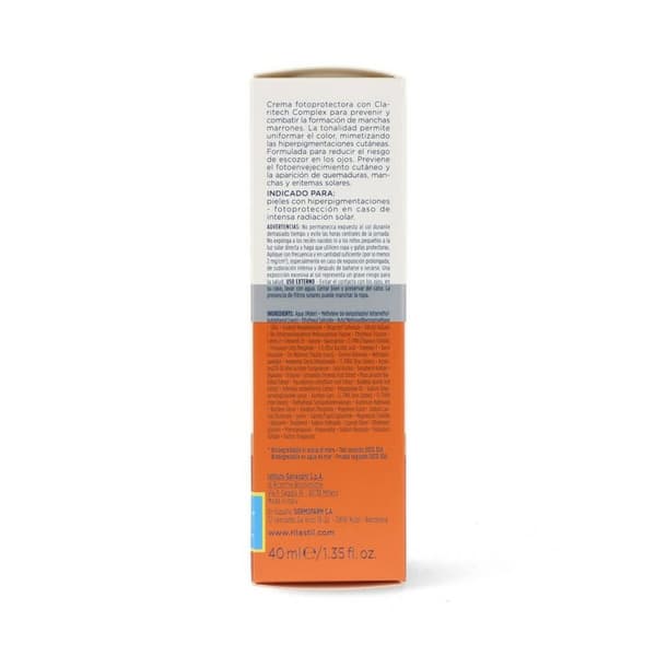 Antibrunflekk Solkrem Rilastil Sun System D-Clar Spf 50+ Medium (40 ml)