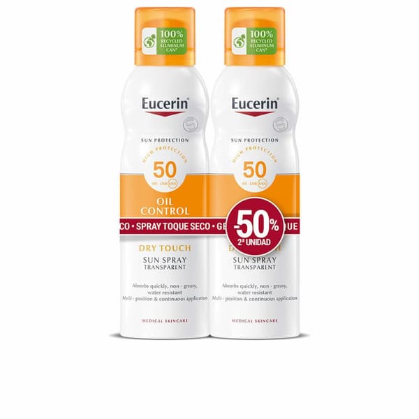 Kropps-solkremspray Eucerin Sensitive Protect Tørr 200 ml x 2