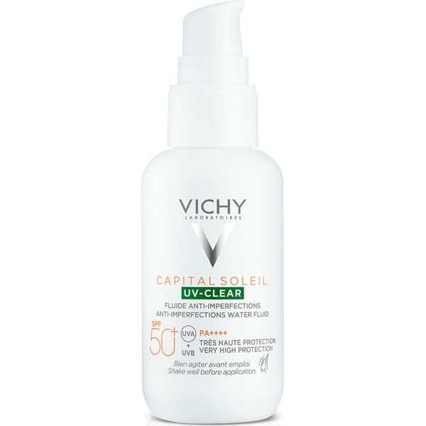 Solskjermkrem Vichy Capital Soleil Uv Clear Anti-imperfeksjon Spf 50 (40 ml)