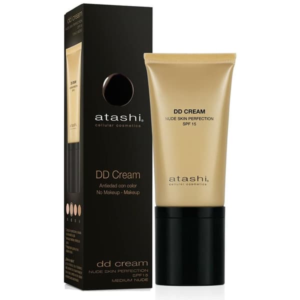 Solbeskyttelse med farge Atashi PT0905ES0007 Middels Spf 15 50 ml DD Krem