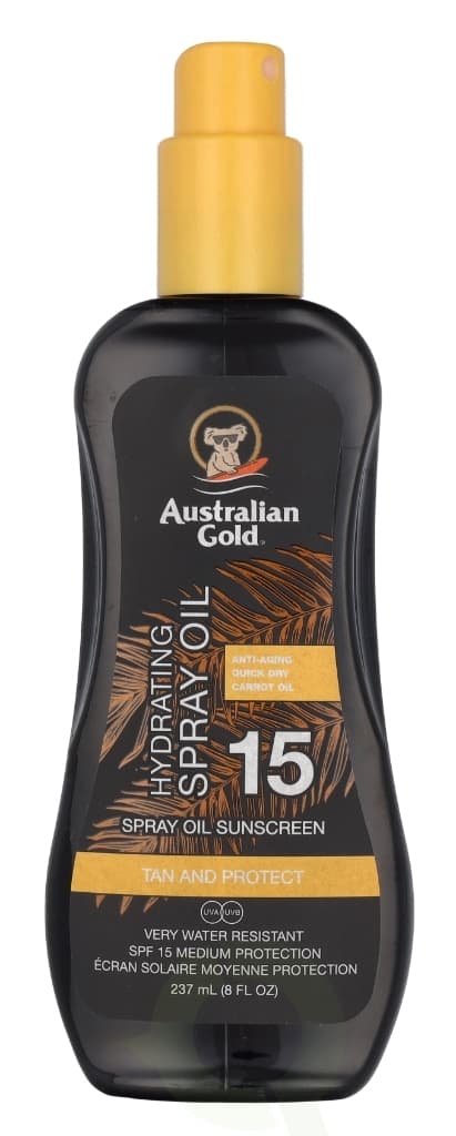 Australian Gold Carrot Spray Oil Sunscreen SPF15 237 ml Carrot Oil Formula