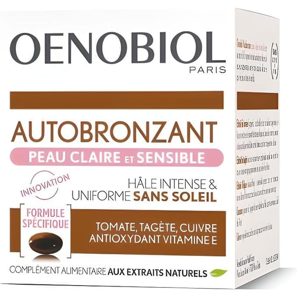 Oenobiol Self-Tanning Fair and Sensitive Skin 30 kapslar