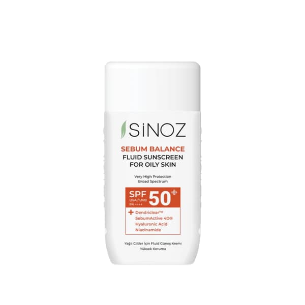 Sinoz Sebum Balance Fluid -aurinkosuojavoide rasvaiselle iholle SPF50+ / PA++++ 50 ml - Aurinkosuojaemulsio rasvaiselle iholle SPF50+ / PA++++