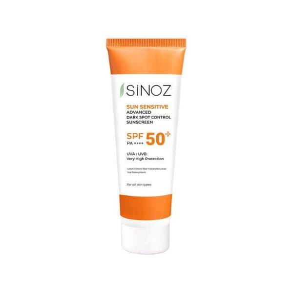 Sinoz Sun Sensitive Advanced Dark Spot Control SPF 50+ UVA/UVB P++++ 50 ml - Avancerad skyddande kräm mot pigmentfläckar