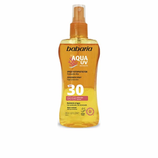 Vartalon aurinkosuojasuihke Babaria Solar Aqua UV SPF 30 (200 ml)