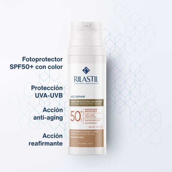 Aurinkosuoja värillä Rilastil Age Repair SPF 50+ 50 ml Anti-ageing
