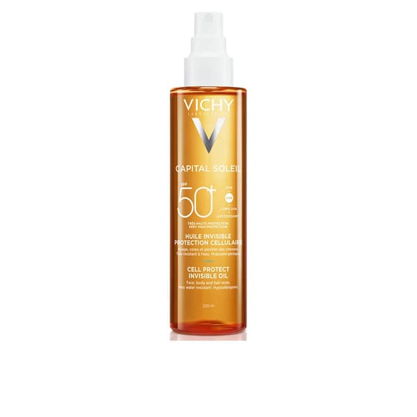 CAPITAL SOLEIL invisible cell protect oil spray SPF50 200 ml