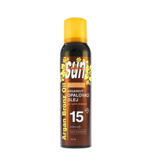 Vivaco Sun Vital Dry Sun Oil with Bio Argan SPF15 150ml