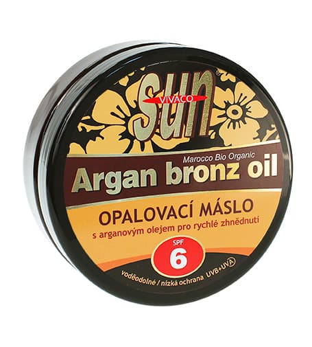 Vivaco SUN Argan Bronz Oil suntan butter with organic argan oil spf 6 200 ml