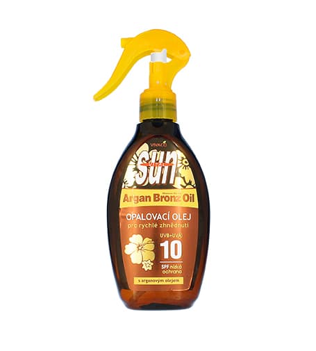 Vivaco SUN Argan Oil solbränningsolja med arganolja spf 10 200 ml