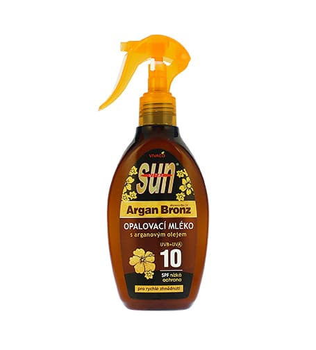 Vivaco Sun Argan Bronz sun lotion with argan oil SPF 10 200 ml