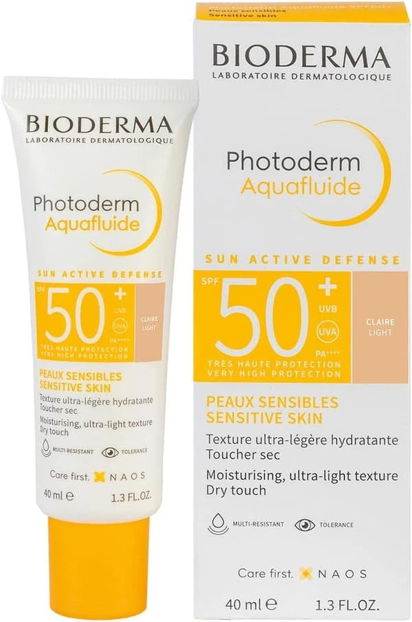 Bioderma® Photoderm Aquafluid 50+ farget ansiktsvæske 40 ml