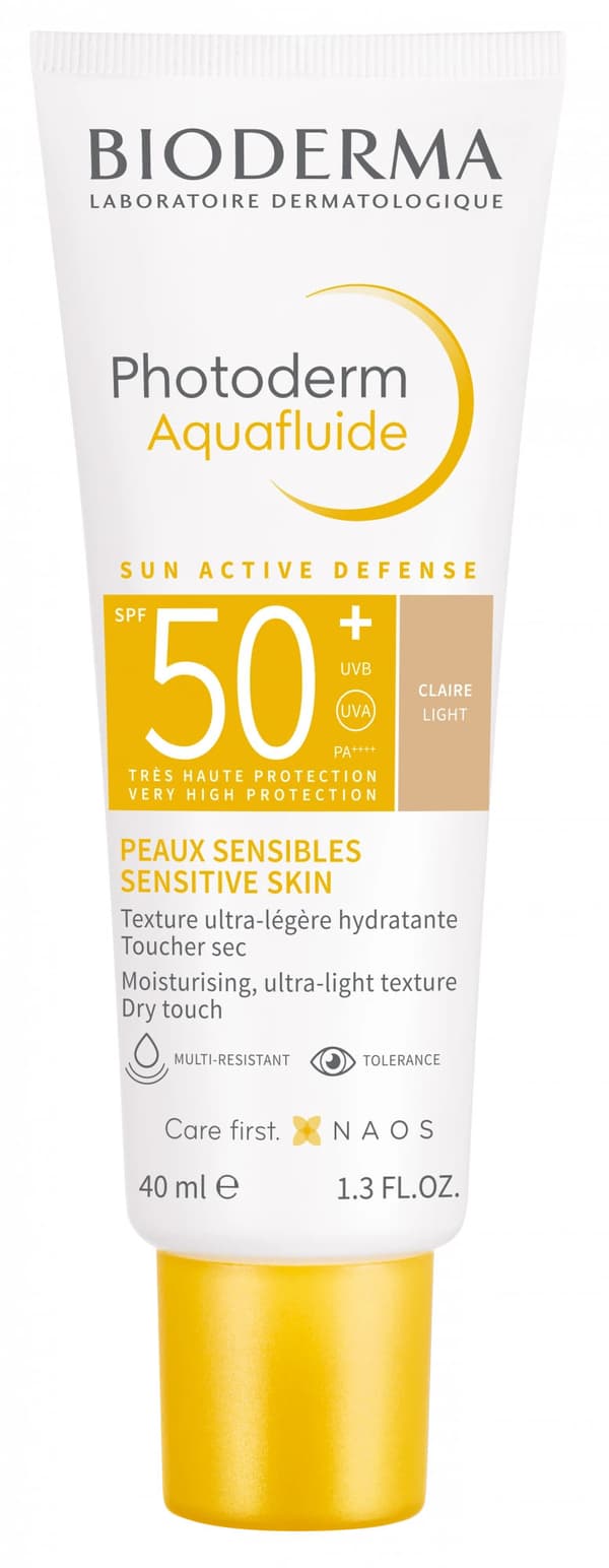 Bioderma® Photoderm Aquafluid 50+ farget ansiktsvæske 40 ml