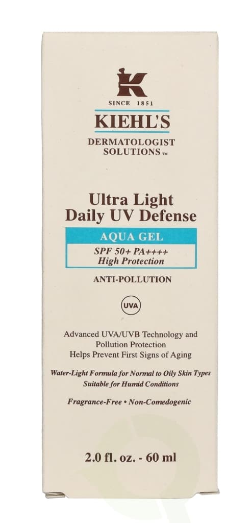 Kiehl's D.S. Ultra Light Daily UV Defense Aqua Gel SPF50 60 ml