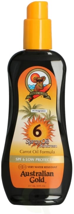 Australian Gold Carrot Spray Oil Sunscreen SPF6 237 ml Carrot Oil Formula
