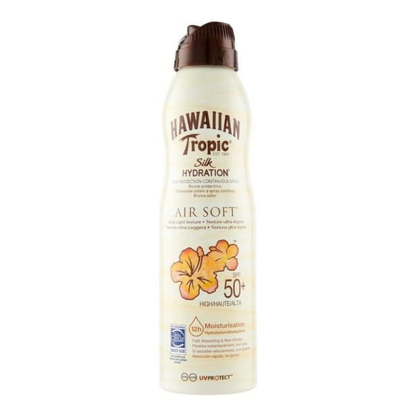 Aurinkosuojasuihke Silk Hydration Hawaiian Tropic Kosteuttaja Spf 50 (220 ml)