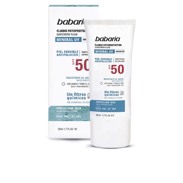 BABARIA SOLAR MINERAL UV fluid easy photoprotector SPF50 50 ml