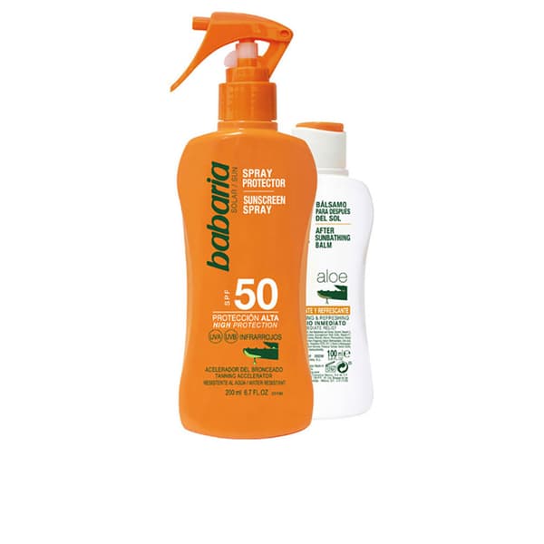 BABARIA SOLAR ALOE VERA ALOE VERA SPF50 MILK set