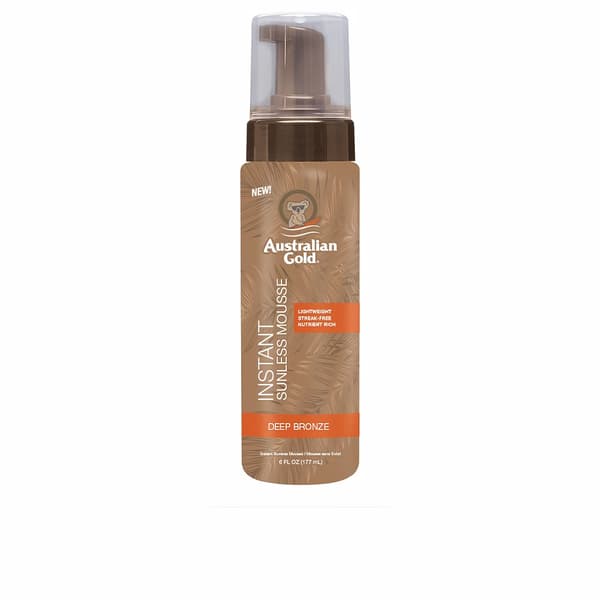 AUSTRALIAN GOLD SUNLESS INSTANT rich bronze colour mousse 177 ml