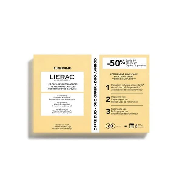 LIERAC SUNISSIME sun preparation pack 2 x 30 capsules