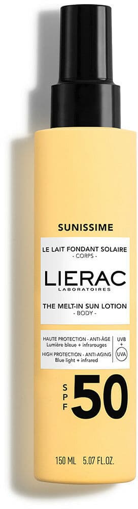 Sun Milk Lierac SUNISSIME Spf 50 150 ml Anti-ageing