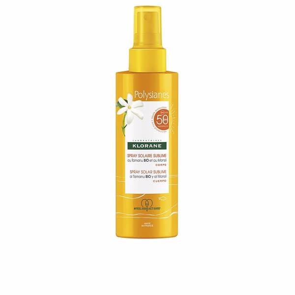 KLORANE POLYSIANES MONOÏ & TAMANU ORGANIC body sun spray SPF50 200 ml