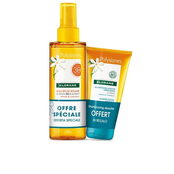 KLORANE POLYSIANES MONOÏ & TAMANU ORGANIC SUN SPRAY SPF30 2 pcs LOT 2 pcs