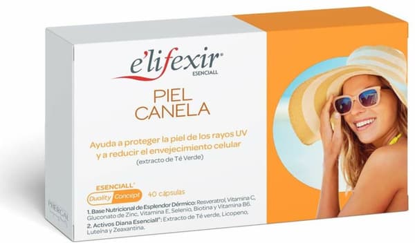 Capsules Elifexir Piel Canela Sun protection (40 Units)
