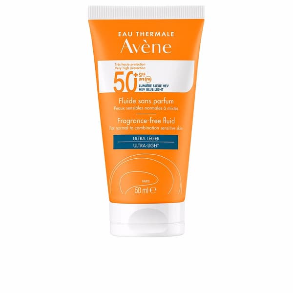 AVENE SOLAIRE HAUTE PROTECTION fluid unscented SPF50+ 50 ml