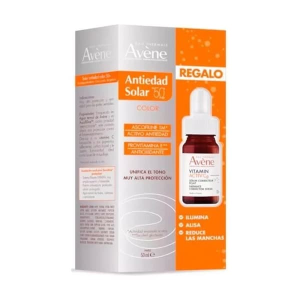 AVENE SUN ANTI-AGEING COLOUR SUNSCREENING SPF50+ LOT 2 pcs.