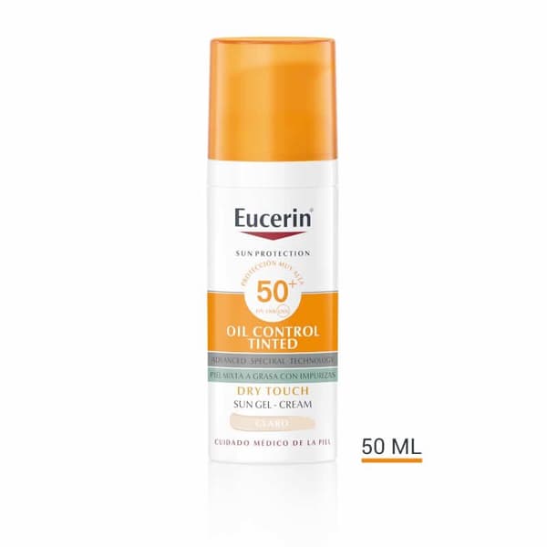 EUCERIN SUN PROTECTION oil control dry touch gel-cream colour SPF50+ #light 50 ml