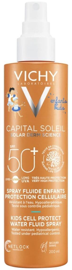 Sunscreen Spray for Children Vichy Capital Soleil Cell Protect SPF50+ (50 ml)